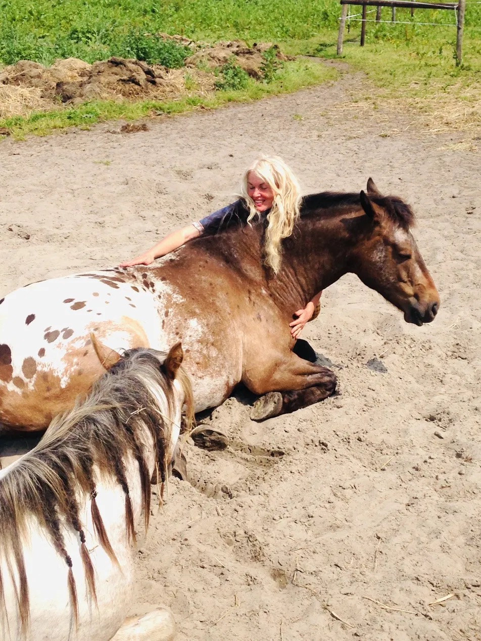Angelique op de opvang